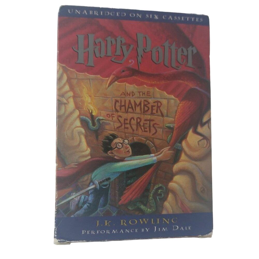 Harry Potter and The Chamber of Secrets Audio Book 6 Cassette Tapes Pre-owned